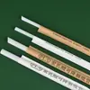 Pajita biodegradable desechable de PLA, venta al por mayor, bolsa de papel, pajita para té con leche, material de degradación de base biológica, pajita PLA resistente a la temperatura