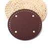 Comercio Exterior Crochet Base de PU Placa Fondo de Bolsa Tejida a Mano Accesorios Fondo de Bolsa de Cuero Lichi Fondo de Bolsa DIY Fondo de Bolsa al Mayoreo