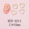 Nuevos Accesorios para Arte de Uñas Amor Aleación Accesorios Corazón Melocotón Arte de Uñas Día de San Valentín Decoración Lujo Ligero Accesorios Diamantes para Uñas