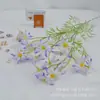 18 Cabeças de Camomila com Margaridas Pequenas Aveludadas, Decorações para Sala de Estar, Adereços de Fotografia para Decoração de Casa, Flores de Casamento, Cosmos