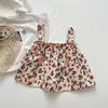 Conjunto de Niña 2026 Nueva Moda de Verano Estilo Coreano Cómodo y Elegante Lindo Short con Tirantes Conjunto de Dos Piezas