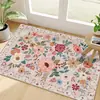 Tapete para Sala de Estar Estilo Pastoral Tapete Decorativo para Porta de Entrada Capacho de Falso Cashmere para Piso de Sala de Estar/Entrada Dropshipping