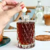 Botella de vidrio para café de extracción en frío creativa y hermosa botella pequeña de vino sellable práctica botella vacía para subempaquetado de vino de frutas casero