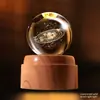 Luz Noturna de Planeta com Bola de Cristal Giratória Enfeites Criativos para Mesa Artesanato Feng Shui Presentes para Professores Novos Produtos Transfronteiriços