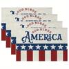 TEMU mantel individual estampado para el Día de la Independencia de Estados Unidos, de venta caliente, diseño de estrella enana a cuadros blancos y negros para coche, resistente al calor, antideslizante, decoración de mesa