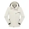 Chaqueta de Exterior Otoño Invierno Capa Única Impermeable Cortavientos con Capucha Estampado de Logo Personalizado Hombres Mujeres Cortavientos Ropa de Trabajo Corporativa