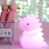 2024 Novo Coelho Criativo Vinil Luz Noturna Venda em Barraca Desenho Animado Brinquedo Luminoso Infantil Presente Acompanhante