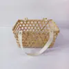 Cestas de Doces para Casamento Atacado, Cestas de Presente para Feriados, Cestas de Bambu, Cestas de Lembrança, Cestas de Chá, Cestas de Ovos, Cestas de Armazenamento, Artesanato de Bambu
