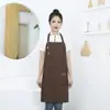 Atacado do Fabricante Avental Publicitário de Lona Personalizado Pode Ser Personalizado com Logo para Chefs Confeitaria Tamanho Grande Avental Resistente a Manchas Transfronteiriço