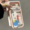 Funda de doble soporte temática de gatos se transforma instantáneamente en un iPhone 17 Pro Max, adecuada para iPhone 16, funda transparente cielo estrellado de dopamina