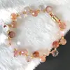 Pulsera de Cristal Flor de Goma Roja Chaoyang Jingyao Hebilla de Beso de Succión Moda Dulce Belleza Viagra Fantasma Pulsera de Círculo Único