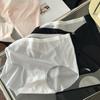 8669 Estilo Elegante Malla con Lazos Calados Costura Sin Costuras Seda de Hielo Chica Ropa Interior de Cintura Media Calzoncillos Transpirables
