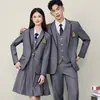 Elegante Vestido Blazer, Mismo Estilo que Uniforme Jk para Hombres y Mujeres, Atuendo de Presentación Estudiantil, Conjunto Estilo Universitario