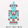 Parches Termoadhesivos con Logo Bordado por Computadora en Forma de Robot para Ropa, Bolsas y Accesorios, Parches Bordados, Etiquetas Decorativas al por Mayor