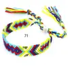 Atividade Europa e América Venda Quente Pulseira Trançada Estilo Étnico Nepal Pulseira Trançada Arco-Íris Giratória da Sorte Ornamento Atacado