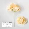 Hortensia artificial de cabeza única al por mayor para decoración de bodas, materiales de fondo y uso especial para escaparates de centros comerciales y paisajismo de paredes de flores