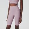 Shorts de Yoga Cinco Pontos para Comércio Exterior Transfronteiriço Feminino Cintura Alta Levanta Bumbum Esportes ao Ar Livre Corrida Ciclismo Fitness Shorts Justos