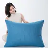 Almohada Rectangular de Lino Almohada Lumbar Cojín de Respaldo para Sofá de Sala de Estar Cubierta para Mesita de Noche Cojín Extra Grande Naranja