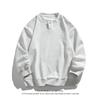 Sudadera de punto Henley de color liso holgada para hombre, talla grande, moda casual deportiva, camisa base, Otoño 2025