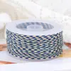 Fio de algodão de três cores de quatro fios Boting, pulseira de cordão colorido trançado feito à mão DIY, cordão para alça, resistente ao desgaste, material de cordão sem trama