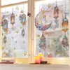 Brup Lindo Adesivo de Parede Lanterna Estrela e Lua para Quarto Sala de Estar Estilo Exótico Romântico Curativo Adesivo Decorativo Hs4936C