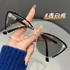 Gafas Graduadas que Cambian de Color con Lentes Fotocromáticas, Elegantes Monturas Ojo de Gato, Modernas Gafas Negras con Filtro de Luz Azul para Uso en Interiores y Exteriores