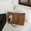 Bolso Tote Portátil de Moda al por Mayor con Costuras de Patrón de Serpiente Bolso de Mujer Primavera 2025 Nueva Llegada Gran Capacidad Bolso de Hombro Bolso Trendy de Axila