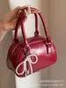 Bolso Bowling plateado de alta gama para mujer 2024 Nuevo Trendy Simple Combinable Bolso de mano Moda Bolso Boston