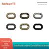 Argola de mola 5 denier oval aberta com fivela de mola acessórios de ferragens para bagagem 1,6cm de comprimento argola aberta
