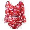 Trajes de Baño para Pareja Pantalones de Playa para Hombre Moda Vacaciones en la Costa Bikini Escotado Adelgazante Traje de Baño para Mujer Traje de Pareja Venta al por Mayor
