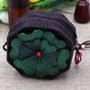 Bolsa Floral Octogonal de Casca de Coco, Bolsa de Moedas Transversal de Ombro Único Estilo Étnico, Presente Artesanal Atacado Bolsa de Casca de Coco