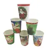 Copo de papel descartável Kangle para festa de aniversário cor 9 oz 250ml copo de papel de aniversário pode ser impresso logo