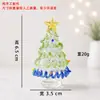 Adornos de Árbol de Navidad de Vidrio, Árbol de Navidad Giratorio de Vidrio Hecho a Mano, Decoraciones Populares de Escritorio, Árbol de Navidad de Vidrio