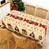 Mantel Navideño Transfronterizo Amazon TEMU con Muñeco de Nieve Estampado Creativo para Fiesta en Casa y Reunión Festiva Decoración