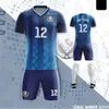 Conjunto de Uniforme de Fútbol para Hombre, Maillots Personalizados de Verano para Competición de Estudiantes Universitarios, Uniformes de Equipo de Entrenamiento para Niños, Chalecos Transpirables de Secado Rápido