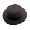 Sombrero de Lana de Color Puro Familiar Cuatro Estaciones Temporada de Graduación Foto de Check-In Sombrero Familiar Moda Versátil Sombrero de Ala Plana