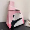 Bolsa de Punto de Panda Personalizable con Logo, Bolsa para Regalo de Cumpleaños Infantil, Chaleco de Punto de Mano al por Mayor