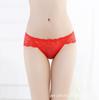 Fabricantes de calcinhas femininas de cintura baixa sexy de renda de alta qualidade, sexy, transparente e quadril
