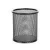 Caixa de Armazenamento de Canetas Metal Espessada Grade Dura Redonda Quadrada Simples Grande Capacidade Caixa de Armazenamento para Canetas Marcadoras Mesa de Estudante
