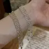 Pulsera de resina con flor y perla estilo coreano, pulsera fresca y dulce versátil de verano, joyería de nicho de lujo ligero con temperamento para mujer