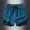 Nuevos shorts deportivos de secado rápido Mizuno para hombre, pantalones de verano elásticos de seda helada de tres cuartos para fitness y entrenamiento de maratón
