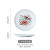 Juego de vajilla de porcelana con diseño romántico de flores y gran valor estético, cuenco, plato y cuchara para bodas, juego de cuencos y palillos de cerámica para casa nueva, vajilla para el hogar.