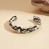 Pulsera Cuadrada de Resina con Degradado Transfronterizo Europea y Americana, Lujo Ligero, Sensación de Alta Gama, Joyería Moderna y Versátil con un Diseño Único