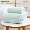 Toalla de Baño Simple de Gipsofila Toalla Uso en Casa Absorción de Agua Secado Rápido No Suelta Toalla Facial de Coral Fleece Toalla Grande para Pareja