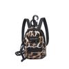 Mini Bolso Infantil Estilo Coreano Estampado de Leopardo a la Moda Bolso de Hombro Cruzado para Niña para Viajes al Aire Libre Bolsa para Audífonos Bolsa Roja