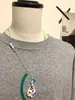 Reunión de Vecindario Collar de Cuerda Trenzada de Arcilla Suave Cadena Versátil Linda para Suéteres Japonesa y Coreana