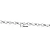 Cadena de Perlas Ovaladas, Cadena Diagonal, Cadena de Acero Inoxidable, Cadena para DIY, Materiales para Collares y Pulseras, Accesorios, Accesorios de Cadena de Acero de Titanio