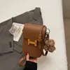 Bolso de Cadena Popular para Mujer 2025 Otoño Nuevo Nicho Bolso para Teléfono Móvil de Moda Simple Bolso Cruzado de un Solo Hombro para Mujer
