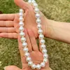 Collar de perlas de imitación para niños niñas perlas de plástico con cuentas hecho a mano pequeños regalos joyería al por mayor de Yiwu