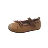 Sapatos Mary Jane estilo floresta retrô para meninas, com sola macia, antiderrapantes, sapatos de princesa, novos sapatos de couro infantis de outono para idades 3-6-8